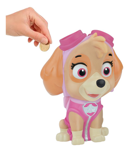 Boneco De Vinil Cofrinho Patrulha Canina Skye Poupatrulha