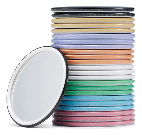 Compact Mirror Bulk, Round Makeup Glass Mirror For Purse Gre