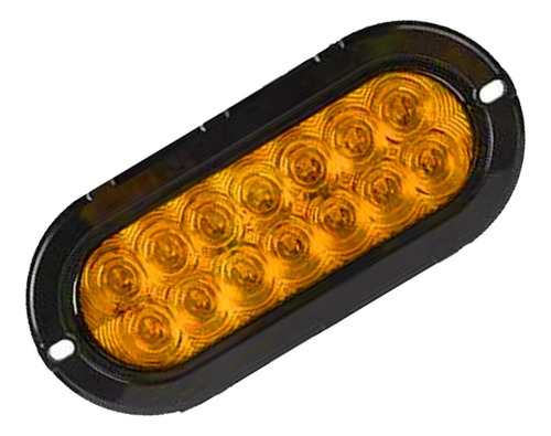 Plafón Led 6 Pulgadas Ovalado 14 Led Con Lupa Fijo Y Estrobo