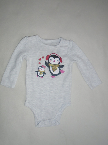 Body Manga Larga Navidad, Para Niña, Talla 6 Y 9 Meses