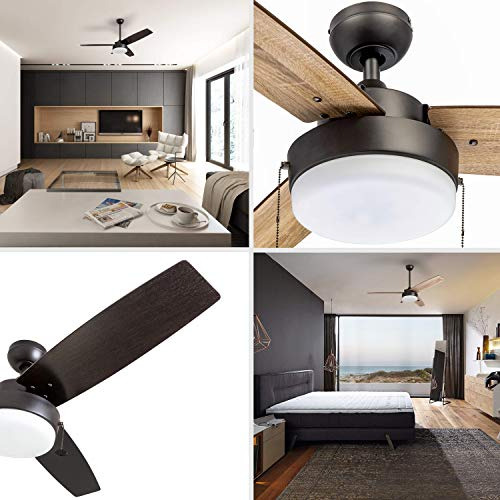Ventilador De Techo De 52 Pulgadas Con Luz Led