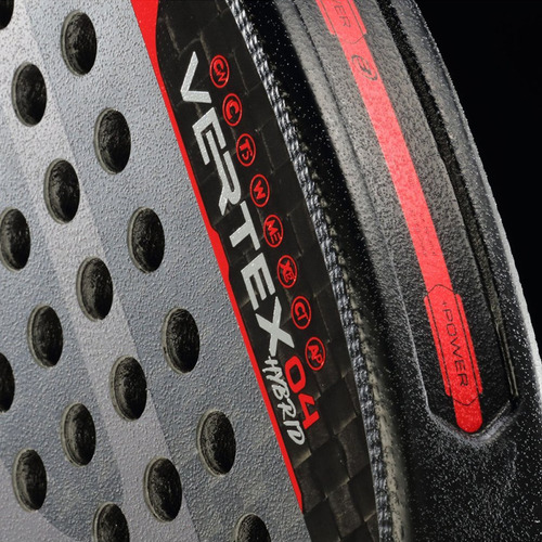 Paleta De Padel Bullpadel Vertex 04 Hybrid Color Negro