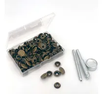 Comprar Broches Metálicos 15 Mm. Mod. 201 Kit 37 Juegos 4 Colores + 