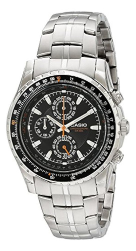 Casio Mtp4500d-1av Reloj De Acero Inoxidable Tipo Aviador Co