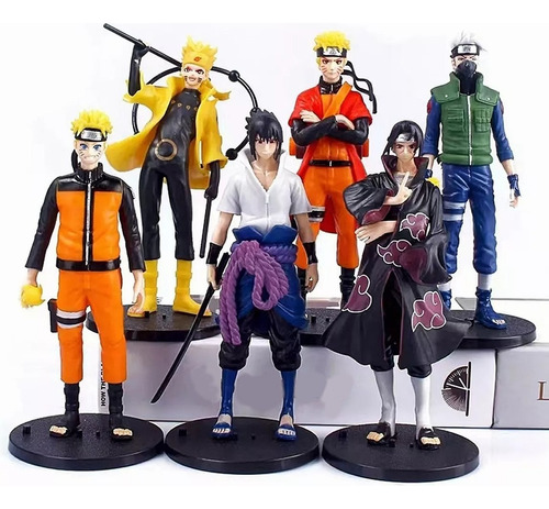 Figuras De Acción Naruto Kakashi Juguetes Coleccion 6 Piezas