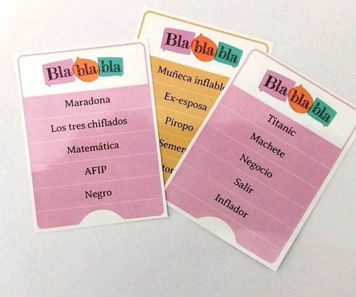 Juego De Mesa Blablabla Juego De Comunicación , Partygames