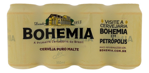 Cerveja Bohemia lata 350ml 12 u