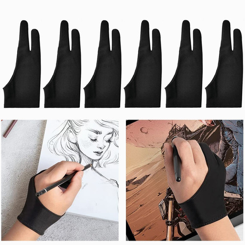 Imagen 2 de 8 de 6 Guante Antiestático Dedo Dibujo Dijital Tableta Que Pinten