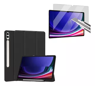 Funda Smart + Mica Para Samsung Tab S9 Fe Plus 12.4 Sm-x610