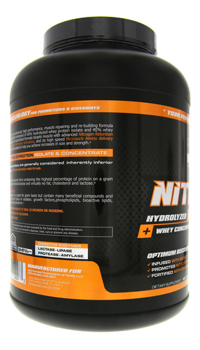 Muscleology Nitro-up Hydrolyzed Whey Isolate Protein, Infuse