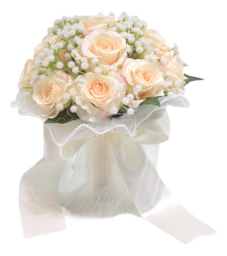 Ramo De Novia De Flores Artificiales De Seda Para Boda