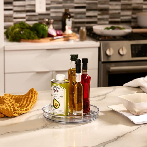 Idesign Plástico Reciclado Lazy Susan Plato Giratorio Org...