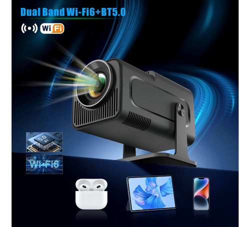 Proyector Portátil, 4k Full Hd Wifi Mini Proyector Proyector