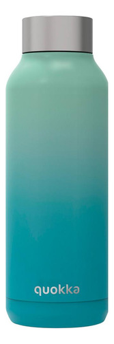 Botella Térmica En Acero Inoxidable Quokka Solid 510ml Color Seafoam