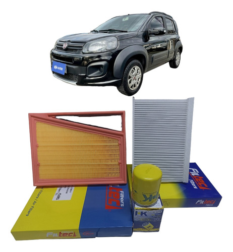 Kit Filtros Fiat Uno Way 1.3 2019-2023