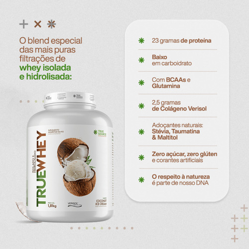 True Whey Proteína Isolada Hidrolisada 1,810 Kg True Source