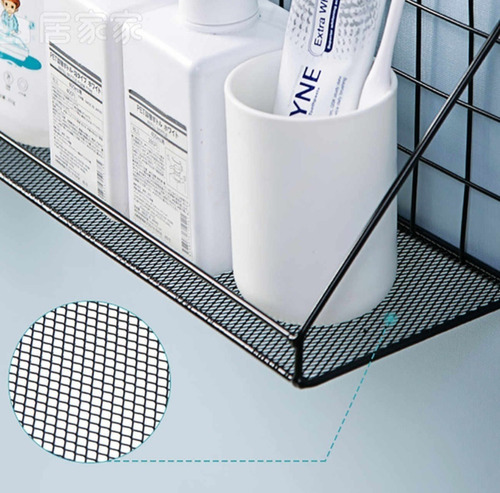 Imagen 5 de 8 de Organizador Repisa Flotante Multiuso Adhesivo Acero Inox 3kg