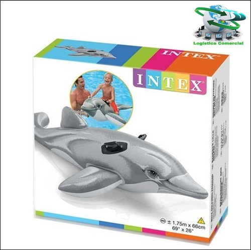 Flotador Inflable Montarse Delfin Pequeño 58535 Intex Niños