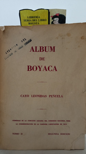 Álbum De Boyacá - Cayo Leonidas Peñuela - Tomo 2 - 1970