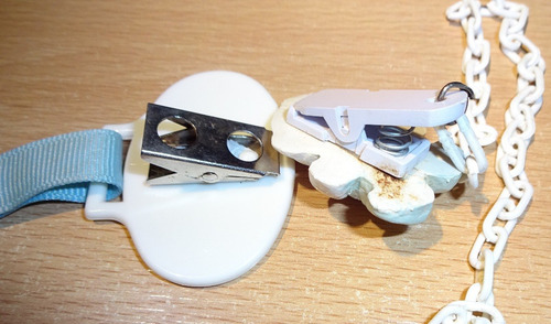Imagen 3 de 5 de 2 Cintas Para Sostener El Chupete Del Bebé