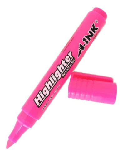 12 Marcatextos A-ink Resaltador Punta Cincel Color A Elegir
