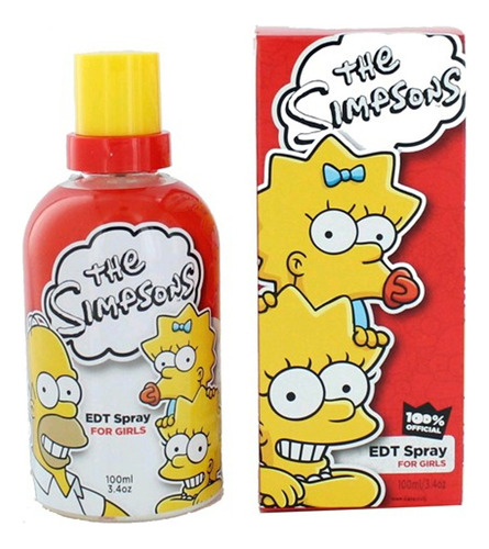 Perfume The Simpsons Para Niñas Edt Spray X 100 Ml