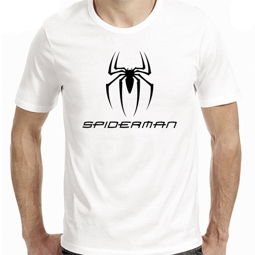 Spiderman Remera Hombre Araña Unisex Logo Personalizada