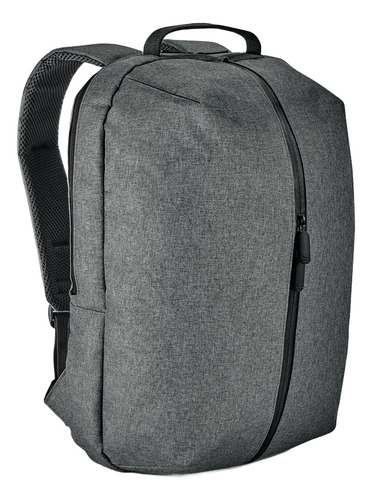 Mochila Notebook Reforçada Executiva Resistente Cor Cinza Desenho Do Tecido Lisa