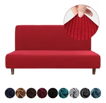 Comprar Xinni Funda De Futón Elástica Para Sofá Cama Sin Brazos Colour Rojo, Armless Sofa With Feet, Sofá Cama Protectora Cubre Salas Elástica.
