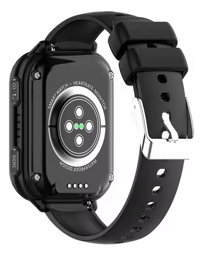 Smartwatch Niños Video Llamadas Gps Juegos Sos Wifi 4g Kids Silicona Silicona Negro Silicona