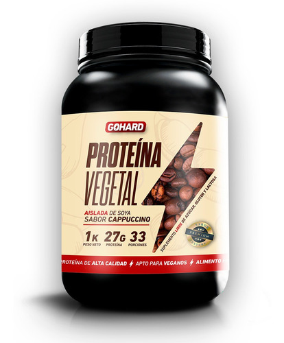 Proteina Vegetal Soya Gohard 1 Kg 33 Servicios