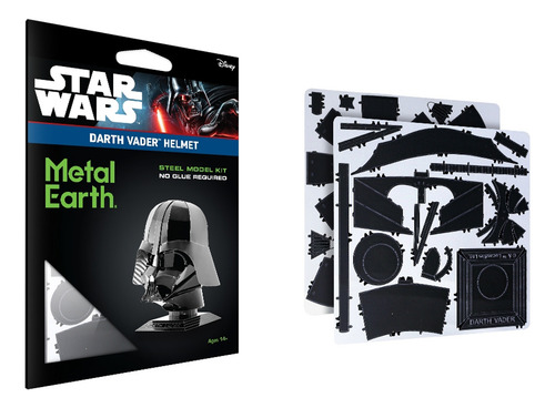 Rompecabezas Metálico 3d Diseño Casco Darth Vader Star Wars