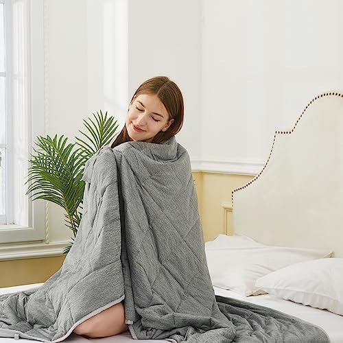 Satwip Manta Refrescante Con Peso De 10 Libras Cool Moire Je
