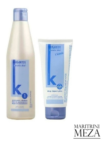 Keratin Shot Kit De Mantenimiento Salerm Shampoo Y Mask