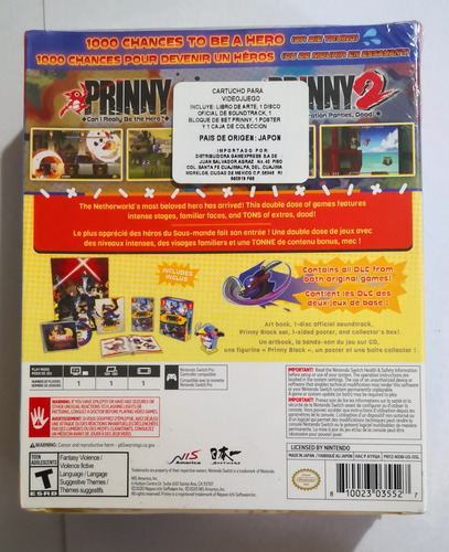 Prinny 1*2 Reload Special Edition Nintendo Switch (Usado)