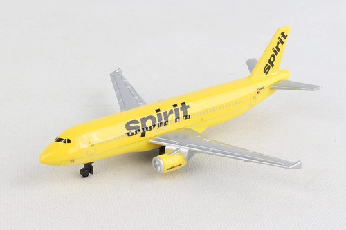 Avion De Juguete Metalico Spirit Airlines Daron Amarillo