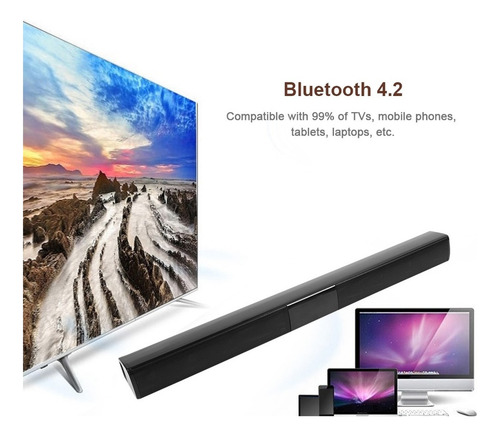 Barra De Sonido Bluetooth 4 * 5w Cine En Casa Estéreo Surrou