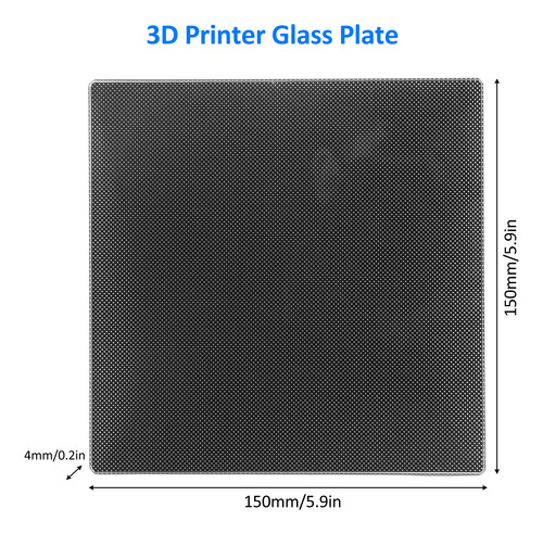 Placa De Vidro De Plataforma De Impressora 3d 150x150x4mm De