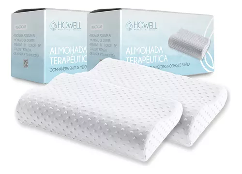 Almohada visco elastica Cervical con Caja Memory Pillow