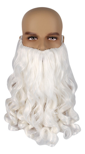 Papá Noel Con Peluca Del Día De Navidad Peluca De Barba De P
