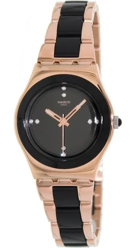 Reloj Swatch Original Rose Y Negro Rose Pearl Black Ylg123g