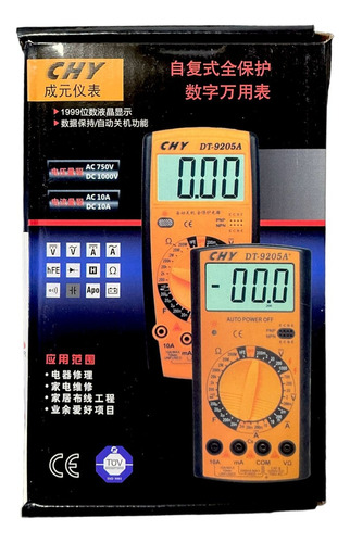 Multimetro Tester Digital Dt-9205a