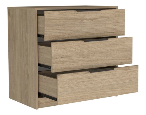 Comoda Kaia / 3 Cajones - Rovere / Blanco Marquez