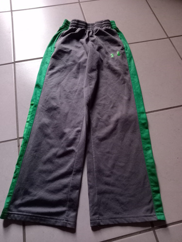 Pants D Niño Como 7-8 Años Más O Menos Gris Y Verde Underr 