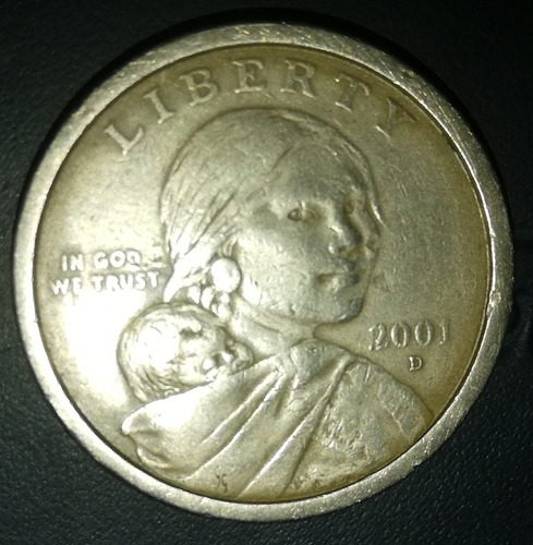 Moneda De Un Dólar Año 2001 