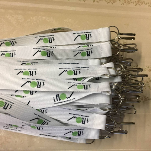 Cintas Porta Credencial Lanyard Impresas Con Logo X15