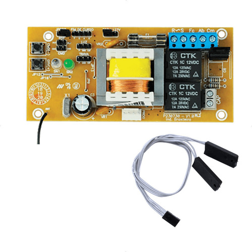 Imagem 2 de 4 de Kit Central De Comando Placa Portão Ppa Pop Fim De Curso