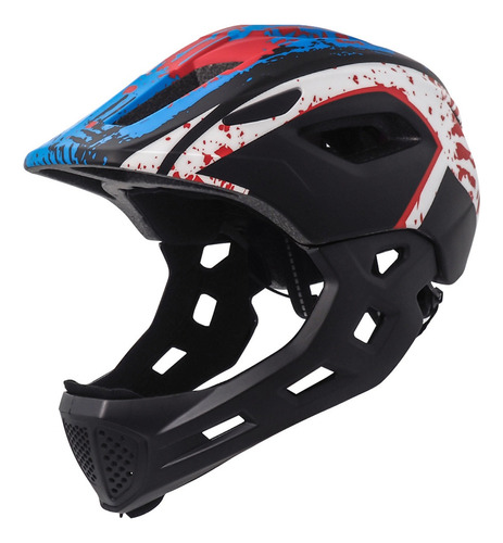 Casco Integral Bicicleta Mtb Niño 43-53cm Con Led Trasero