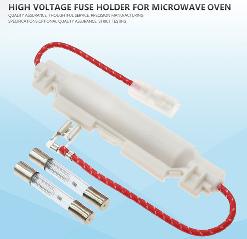 Porta Fusible + 3 Fusible Horno Microondas 5kv, 800ma, 0.8a