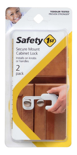 Safety 1st Secure Mount Cerradura Para Gabinete (2 Unidades)